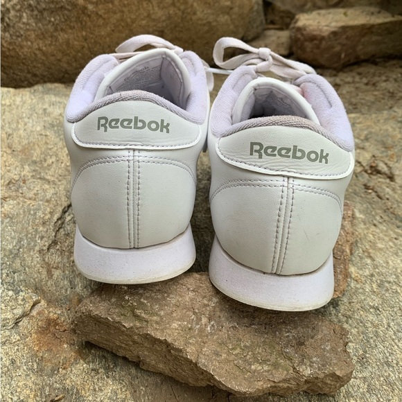 Reebok Classic White Lavender Women’s Princess Sneakers Running Shoes Walking - Picture 5 of 9